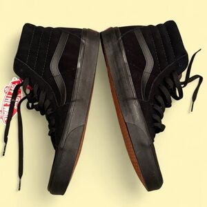 Vans Unisex Black High-Top Suede Sneakers Men’s 9.5 Women’s 11